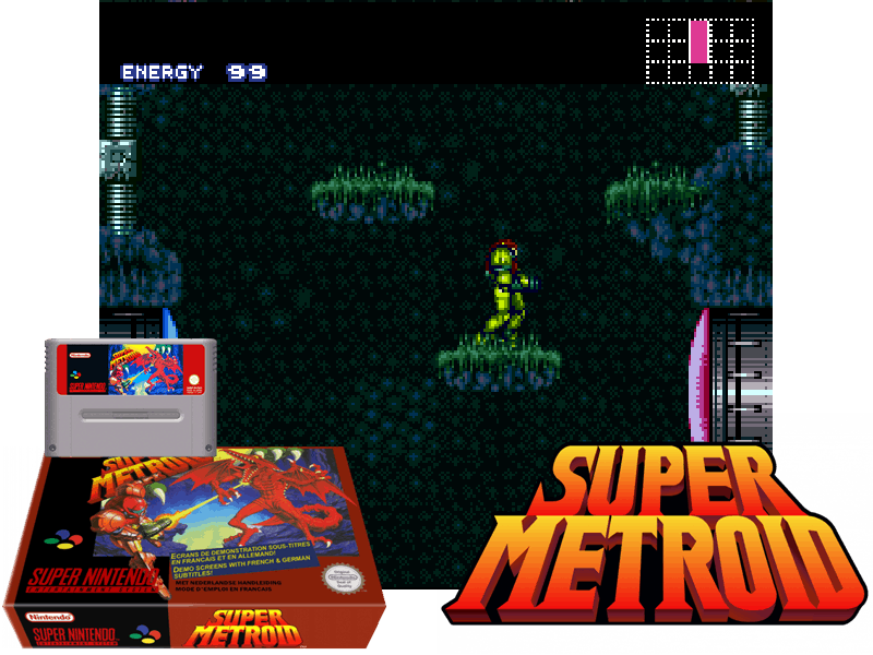 Super Metroid (E) [!], 4 images mix